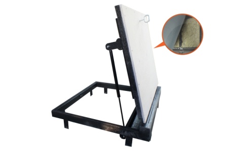 Люк напольный Стелс-КУ 670*600п короб утепленное исполнение