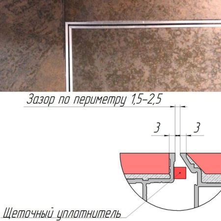 Техно под плитку противопожарный 800*1900п